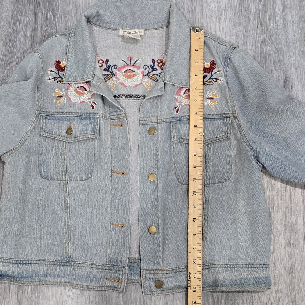 Embroidered Denim Jacket - Picture 6 of 7